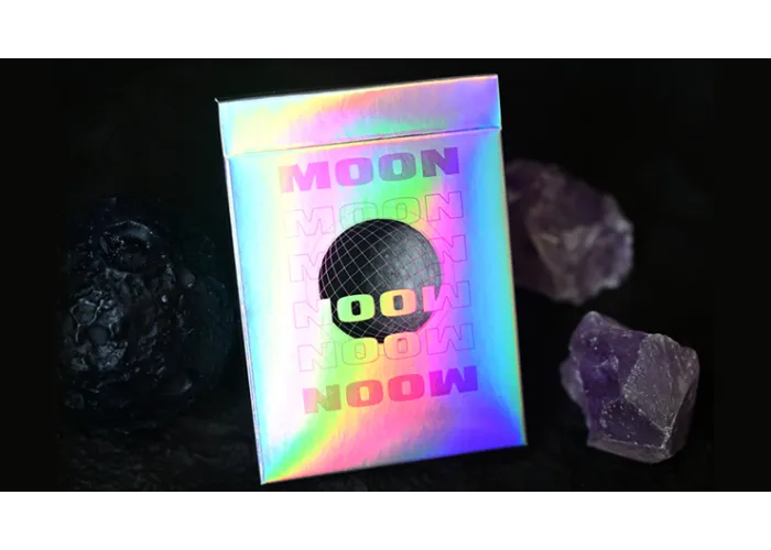 Moon (White Holo) Playing Cards