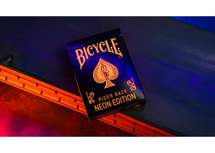 Bicycle Neon Solar-Orange Rider Back Playing Cards