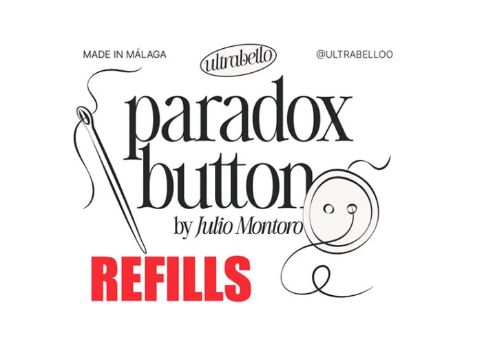Paradox Button Refill (10 buttons + 1 envelope) by Julio Montoro and Ultrabello