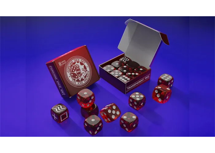 Forcing Dice Set by IARVEL Magic (Transparent Red)