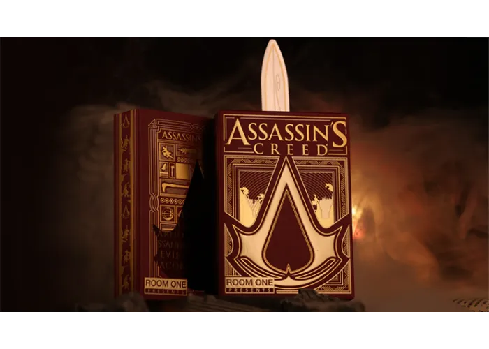 Assassin's Creed Legacy Version 2 Garnet (Hidden Blade Black) Playing Cards