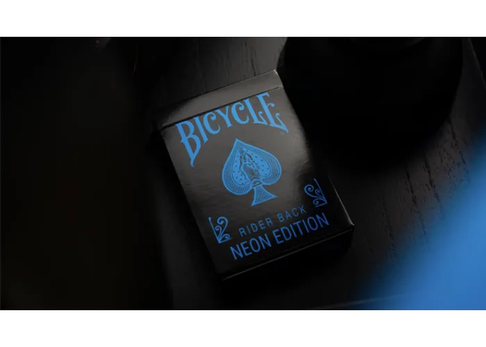 Bicycle Cool Blue Neon Rider Back Playing Cards