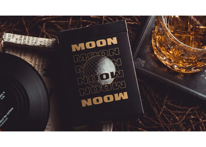 Moon (Black) Playing Cards