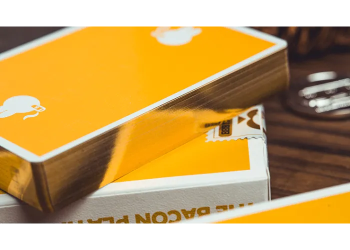 Gilded Milk Casino Deck (Gold) by Bacon Playing Card Company
