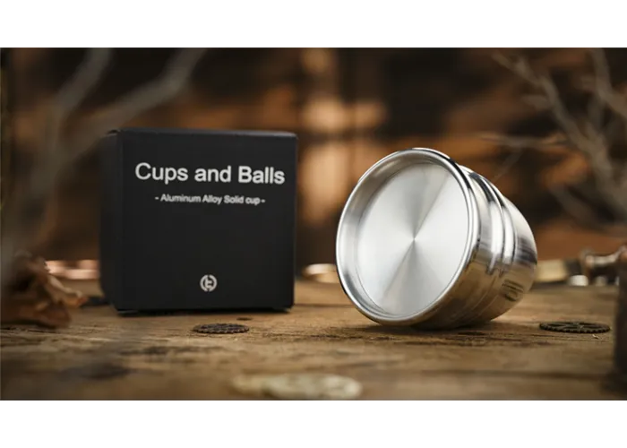 Aluminum Alloy Cups and Balls Matching Solid Cup by TCC Magic