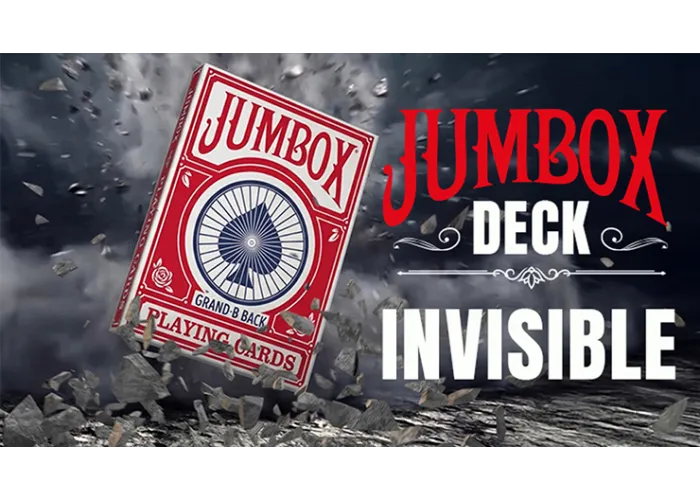 Jumbox Invisible Deck (Red) by Magic Dream