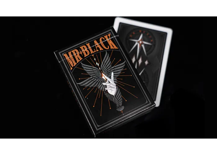 Mr. Black V1 (Black) Playing Cards