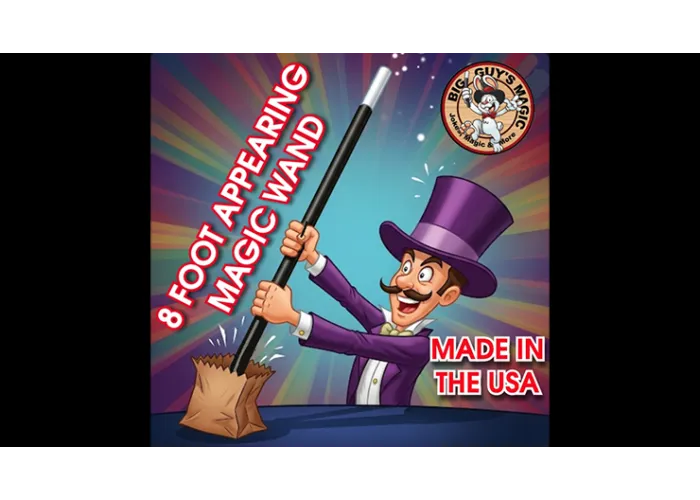 The Appearing 8-Foot Wand! By Big Guys Magic