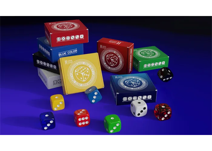 Regular Dice Set (9 Normal Dice) by IARVEL Magic (Red)