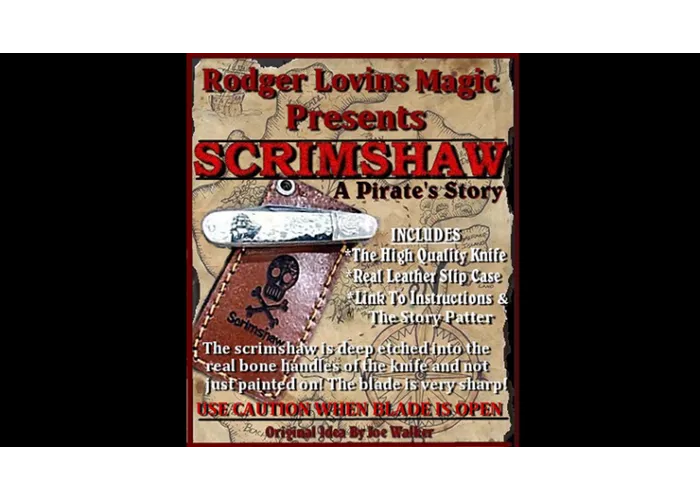Scrimshaw Knife by Rodger Lovins