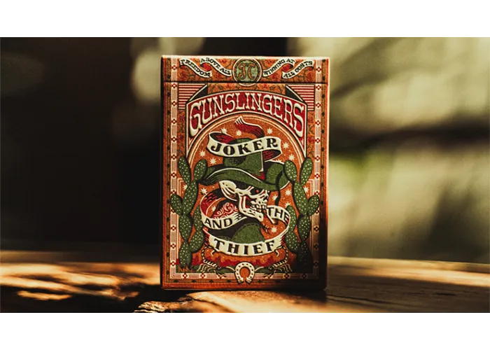 Gunslingers Poker (Red) Playing Cards