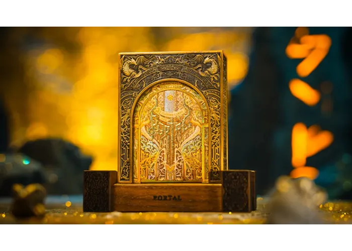 Portal Walnut Boxset Playing Cards by Ark Playing Cards
