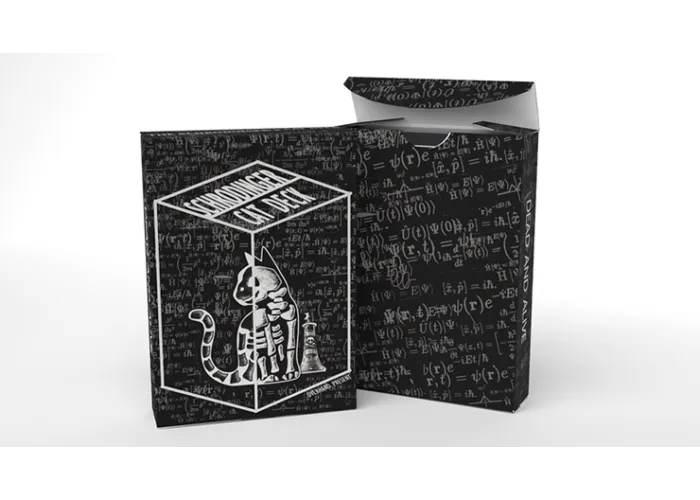 Schrodinger's Cat: Quantum Gilded Dead Black Playing Cards