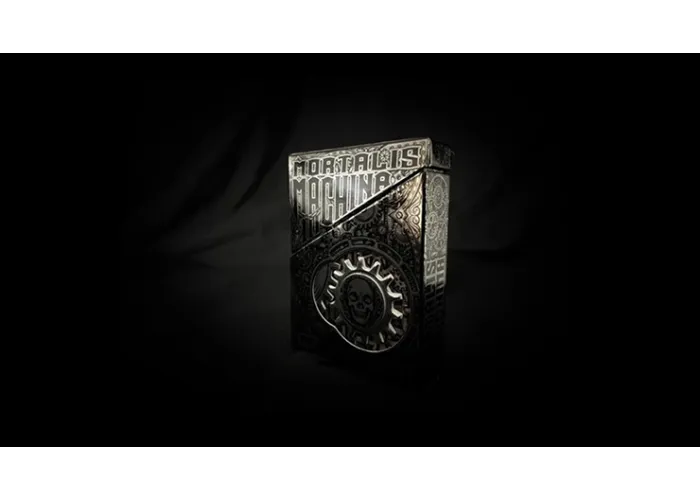 Black Metallic Foil Mortalis Machina Edition Playing Cards