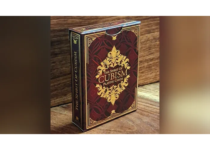 The Spirit of Cubism (Dark Red) Playing Cards