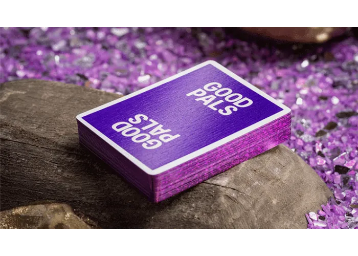 GILDED Good Pals Purple Foil Logo Playing Cards