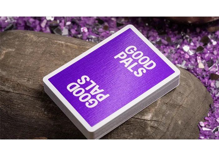 Good Pals Purple Foil Logo Playing Cards
