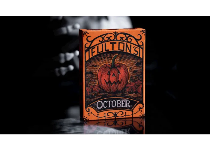 OCTOBER V2 PUMPKIN ORANGE PLAYING CARDS