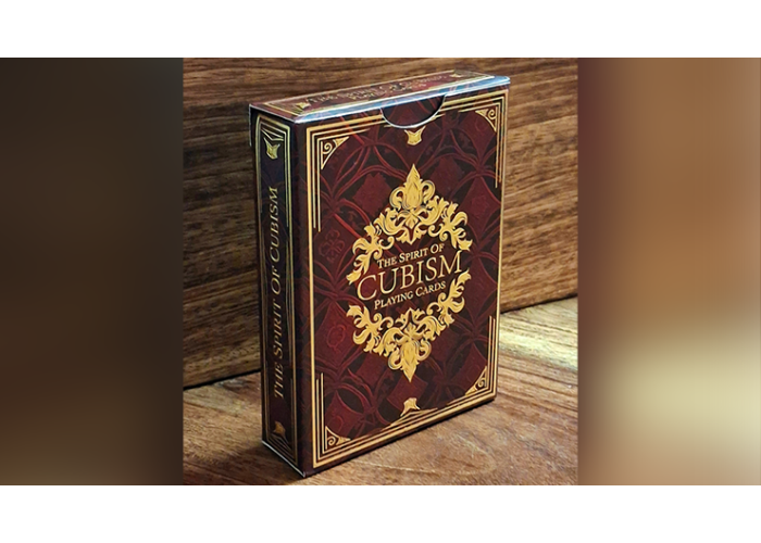 The Spirit of Cubism (Dark Red) Playing Cards