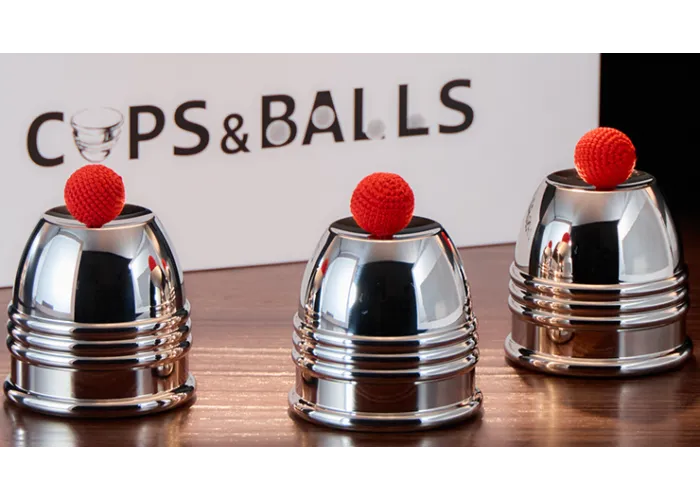 Cups and Balls Set SMALL (Stainless-Steel) by Bluether Magic and Raphael