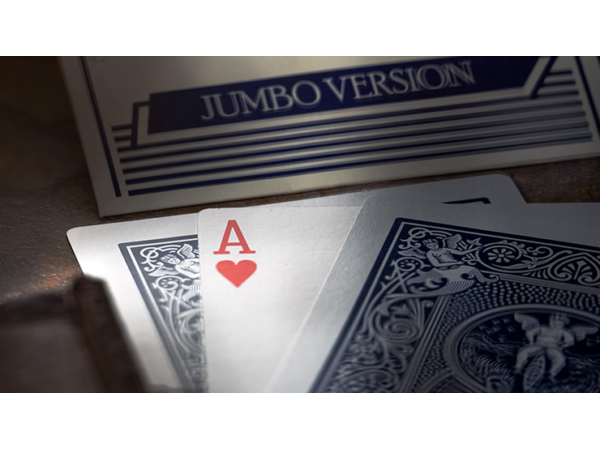 Michael Skinner's Ultimate Bicycle Jumbo 3 Card Monte (Blue) by Murphy's Magic