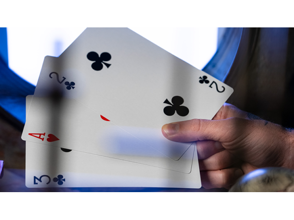 Michael Skinner's Ultimate Bicycle Jumbo 3 Card Monte (Blue) by Murphy's Magic