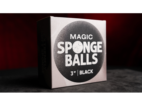 Magic Sponge Balls 4PK BLACK 3" by Murphy's Magic