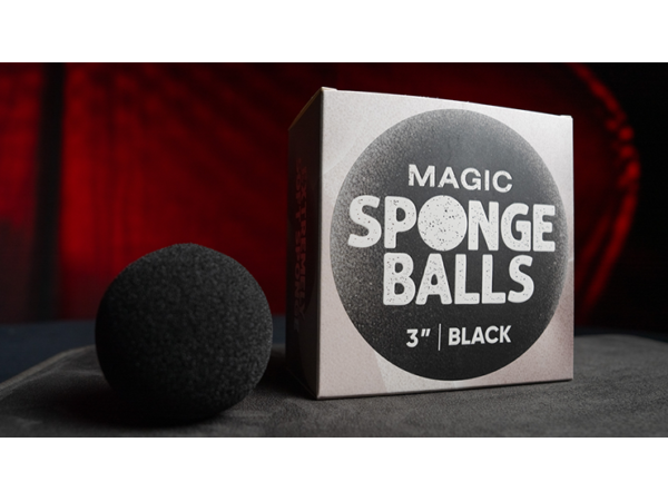 Magic Sponge Balls 4PK BLACK 3" by Murphy's Magic