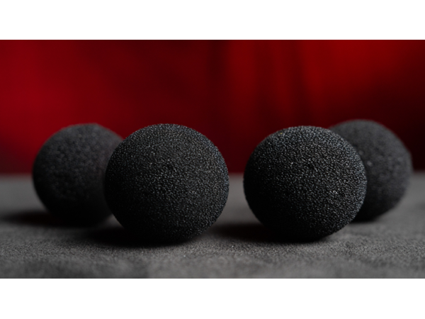 Magic Sponge Balls 4PK BLACK 2" by Murphy's Magic