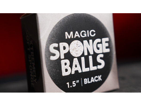 Magic Sponge Balls 4PK BLACK 1.5" by Murphy's Magic