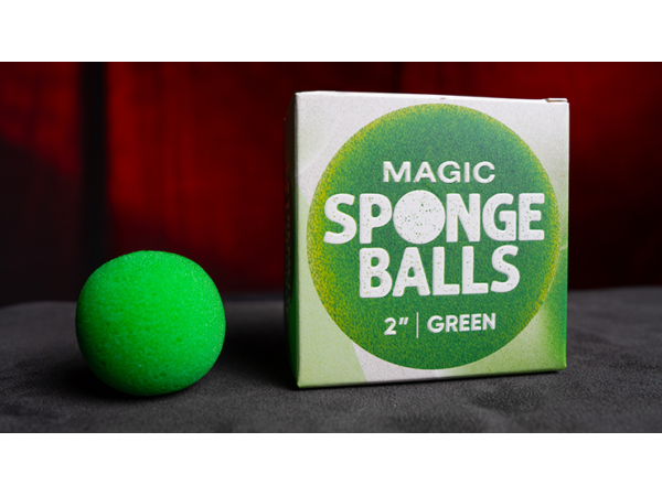 Magic Sponge Balls 4PK GREEN 2" by Murphy's Magic