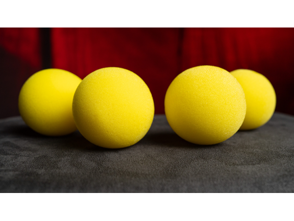 Magic Sponge Balls 4PK YELLOW 3" by Murphy's Magic