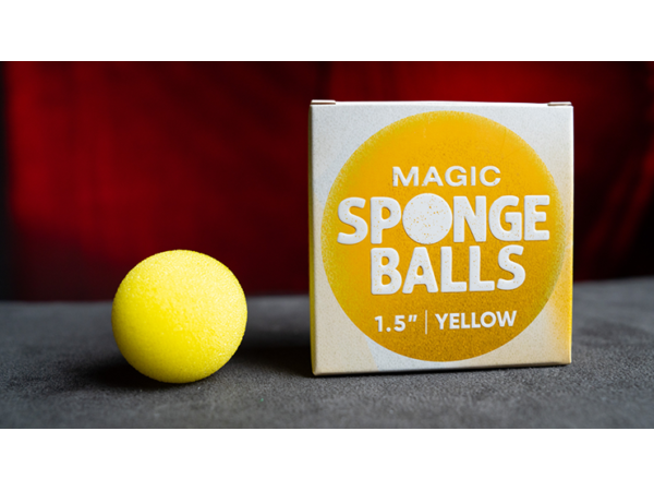 Magic Sponge Balls 4PK YELLOW 1.5" by Murphy's Magic