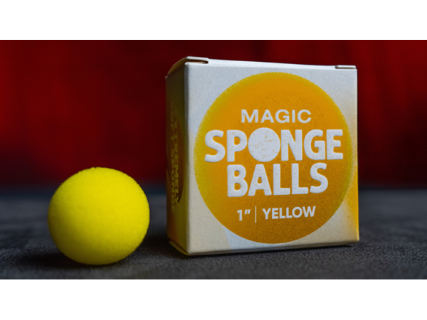 Magic Sponge Balls 4PK YELLOW 1" by Murphy's Magic