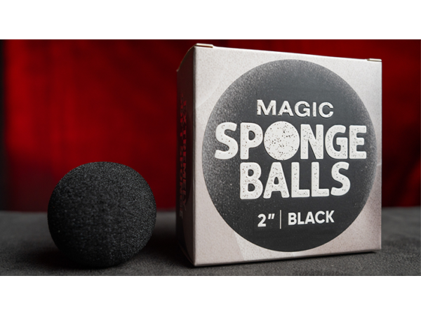 Magic Sponge Balls 50PK BLACK 2" by Murphy's Magic