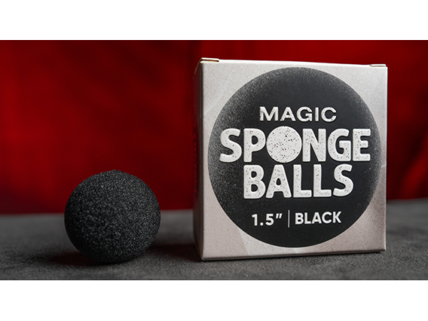 Magic Sponge Balls 50PK BLACK 1.5" by Murphy's Magic
