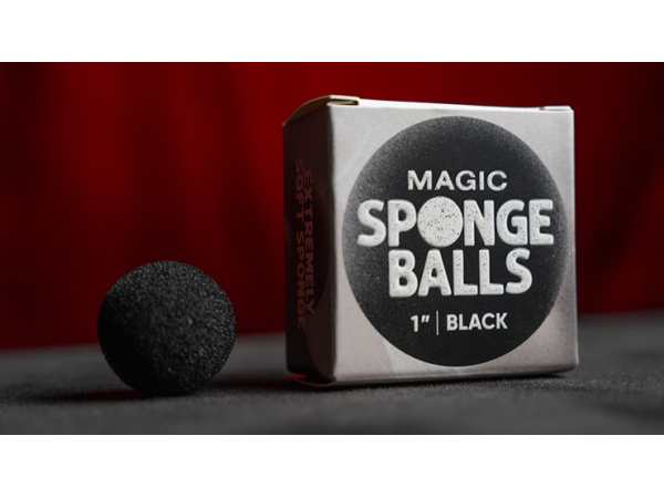 Magic Sponge Balls 50PK BLACK 1" by Murphy's Magic