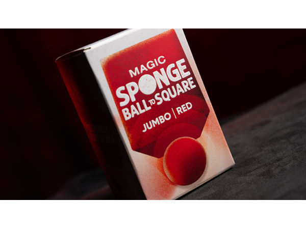 Magic Sponge Ball to Square JUMBO RED by Murphy's Magic