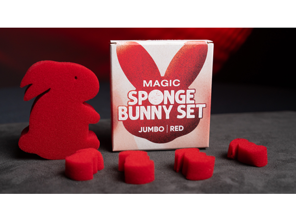 Magic Sponge Bunny Rabbit Set JUMBO RED by Murphy's Magic