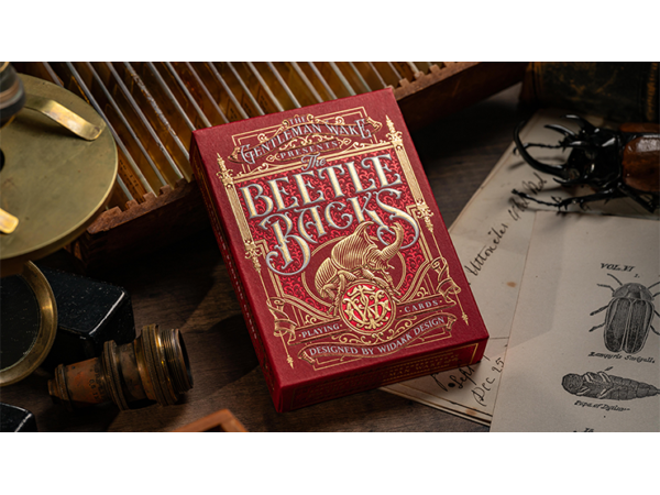 The Beetle Backs (Crimson Edition) Playing Cards
