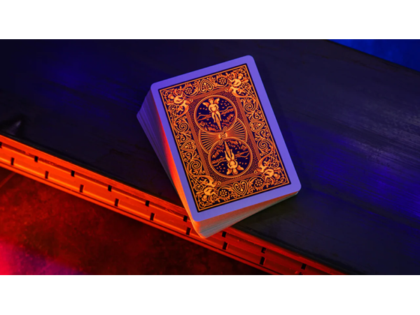 Bicycle Neon Solar-Orange Rider Back Playing Cards