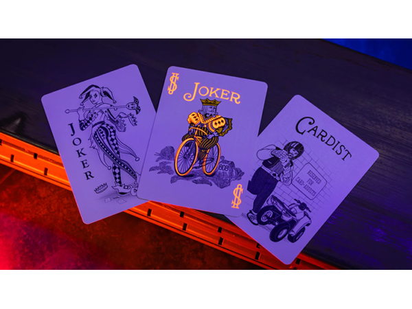 Bicycle Neon Solar-Orange Rider Back Playing Cards