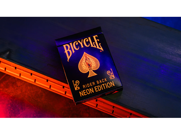 Bicycle Neon Solar-Orange Rider Back Playing Cards