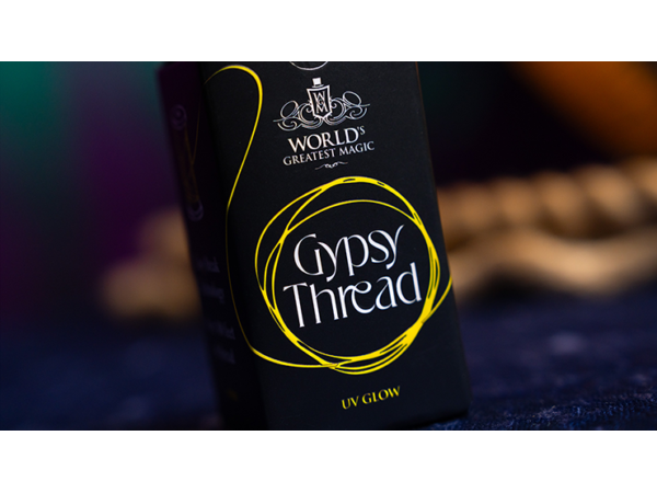 WGM UV GLOW GYPSY THREAD YELLOW REFILL SPOOL by Murphy's Magic  - Trick