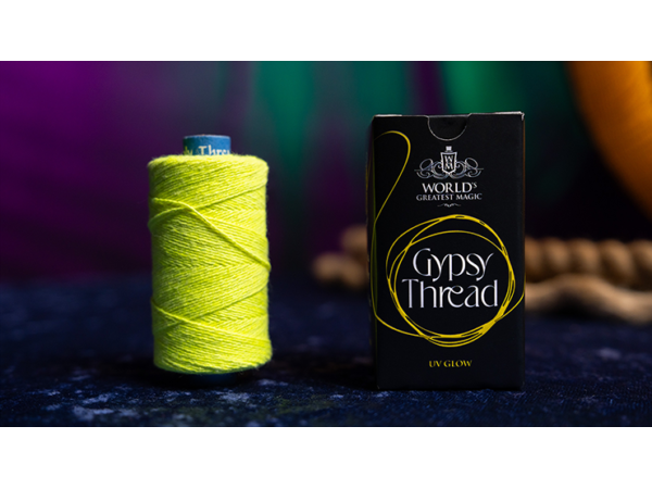 WGM UV GLOW GYPSY THREAD YELLOW REFILL SPOOL by Murphy's Magic  - Trick