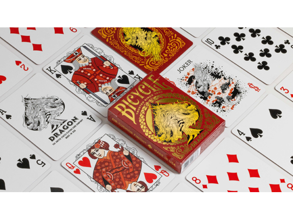 Bicycle Dragon Red Playing Cards by US Playing Card Co
