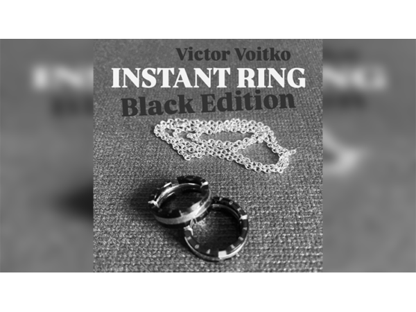 Instant Ring (silver/black, Size 11) by Viktor Voitko