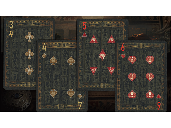 Egypt Mythology Black Edition (Pharaoh, Dark Gray) Playing Cards