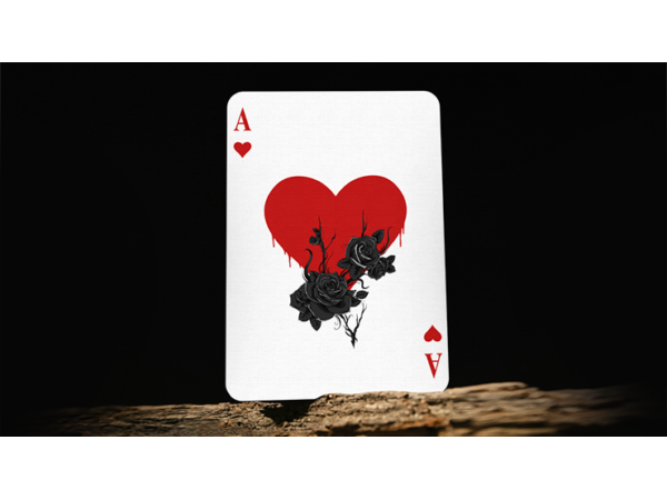 Feather & Bone: The Chrome Hearts (Foil) Playing Cards by Joel Meyers