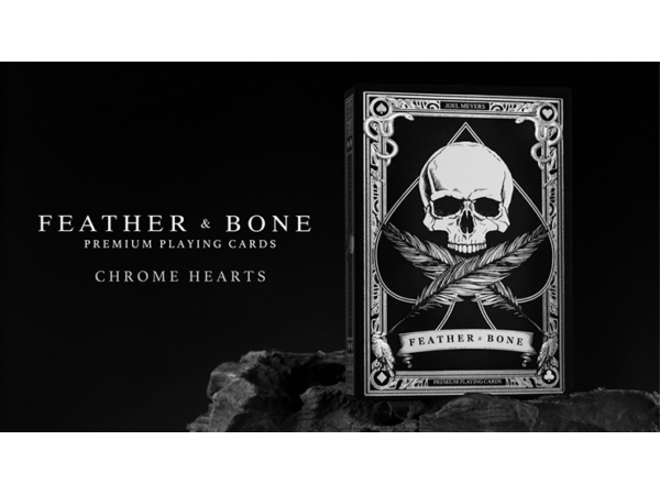 Feather & Bone: The Chrome Hearts (Foil) Playing Cards by Joel Meyers